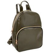 Wholesale - GREEN VINYL MINI BACKPACK C/P 24, UPC: 089305071106